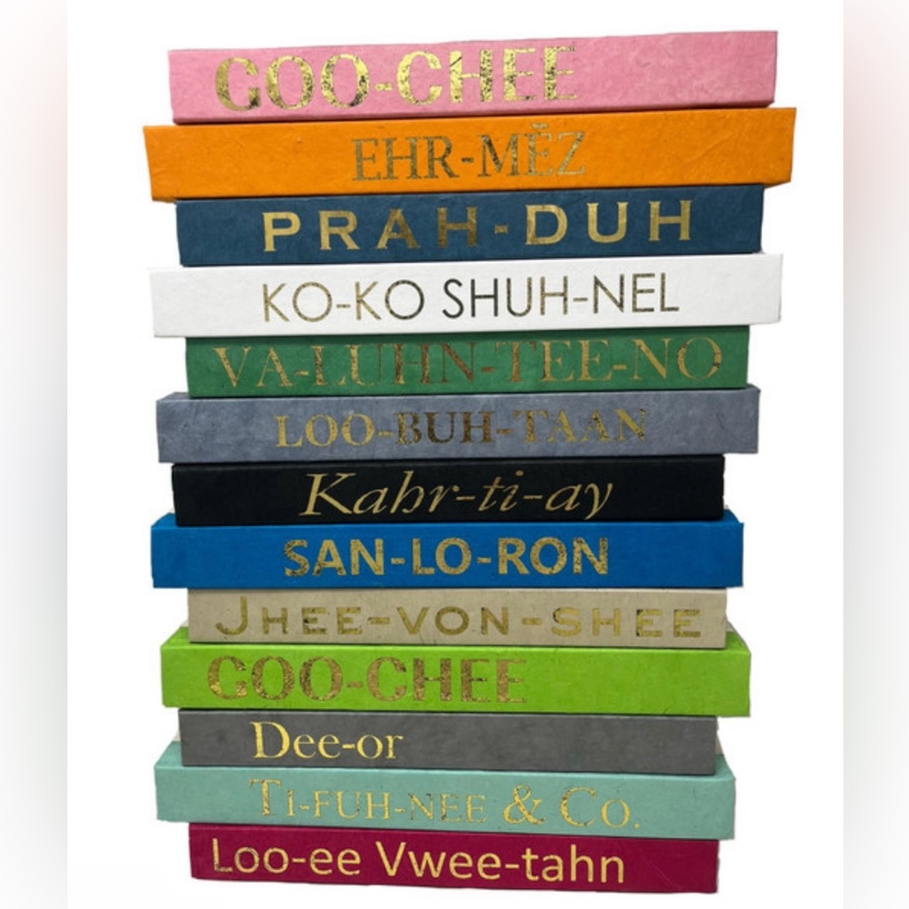 📚 🏆 Luxury Phoenetic Designer Decor Books (ONE)